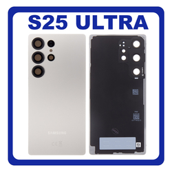 &Gamma;&nu;ή&sigma;&iota;&alpha; Original Samsung Galaxy S25 Ultra (SM-S938B, SM-S938B/DS)  Rear Back Battery Cover + Camera Lens &Pi;ί&sigma;&omega; &Kappa;ά&lambda;&upsilon;&mu;&mu;&alpha; &Kappa;&alpha;&pi;ά&kappa;&iota; &Pi;&lambda;ά&tau;&eta; &Mu;&pi;&alpha;&tau;&alpha;&rho;ί&alpha;&sigmaf; + &Tau;&zeta;&alpha;&mu;ά&kappa;&iota; &Kappa;ά&mu;&epsilon;&rho;&alpha;&sigmaf; Titanium Grey &Gamma;&kappa;&rho;&iota; GH82-36353A (Service Pack By Samsung)