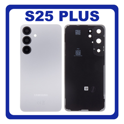 &Gamma;&nu;ή&sigma;&iota;&alpha; Original Samsung Galaxy S25+, S25 Plus (SM-S936B, SM-S936B/DS) Rear Back Battery Cover &Pi;ί&sigma;&omega; &Kappa;&alpha;&pi;ά&kappa;&iota; &Pi;&lambda;ά&tau;&eta; &Mu;&pi;&alpha;&tau;&alpha;&rho;ί&alpha;&sigmaf; Silver Shadow &Alpha;&sigma;&eta;&mu;ί GH82-36350A (Service Pack By Samsung)