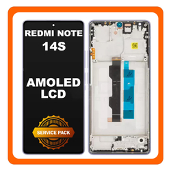 &Gamma;&nu;ή&sigma;&iota;&alpha; Original Xiaomi Redmi Note 14S (2502FRA65G) AMOLED LCD Display Screen Assembly &Omicron;&theta;ό&nu;&eta; + Touch Screen Digitizer &Mu;&eta;&chi;&alpha;&nu;&iota;&sigma;&mu;ό&sigmaf; &Alpha;&phi;ή&sigmaf; + Frame Bezel &Sigma;&alpha;&sigma;ί Purple &Mu;&omega;&beta; 56000200N6R00 (Service Pack By Xiaomi)