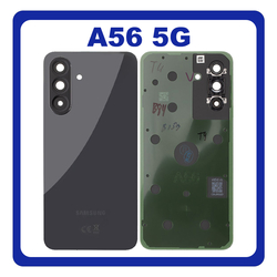 &Gamma;&nu;ή&sigma;&iota;&alpha; Original Samsung Galaxy A56 5G (SM-A566V, SM-A566B) Rear Back Battery Cover &Pi;ί&sigma;&omega; &Kappa;&alpha;&pi;ά&kappa;&iota; &Pi;&lambda;ά&tau;&eta; &Mu;&pi;&alpha;&tau;&alpha;&rho;ί&alpha;&sigmaf; Awesome Graphite &Mu;&alpha;ύ&rho;&omicron; GH82-36807A (Service Pack By Samsung)