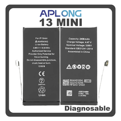 HQ OEM &Sigma;&upsilon;&mu;&beta;&alpha;&tau;ό &Mu;&epsilon; Apple iPhone 13 Mini (A2628, A2481) APLONG Battery &Mu;&pi;&alpha;&tau;&alpha;&rho;ί&alpha; Li-Ion 2438 mAh Diagnosable Bulk (Premium A+) (1 Year Warranty &Gamma;&iota;&alpha; &Sigma;&upsilon;&nu;&epsilon;&rho;&gamma;&alpha;&tau;&epsilon;&sigmaf; B2B)