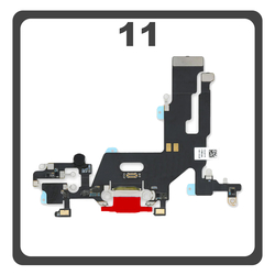 &Gamma;&nu;ή&sigma;&iota;&alpha; Original For iPhone 11, iPhone11 (A2221, A2111), Charging Dock Connector Lightning Flex With Board &Kappa;&alpha;&lambda;&omega;&delta;&iota;&omicron;&tau;&alpha;&iota;&nu;ί&alpha; &Kappa;&omicron;&nu;έ&kappa;&tau;&omicron;&rho;&alpha;&sigmaf; &Phi;ό&rho;&tau;&iota;&sigma;&eta;&sigmaf; + Microphone &Mu;&iota;&kappa;&rho;ό&phi;&omega;&nu;&omicron; Red &Kappa;ό&kappa;&kappa;&iota;&nu;&omicron; Pulled