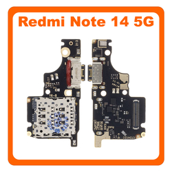 &Gamma;&nu;ή&sigma;&iota;&omicron; Original Xiaomi Redmi Note 14 5G (24094RAD4G), USB Type-C Charging Dock Connector Flex Sub Board, &Kappa;&alpha;&lambda;&omega;&delta;&iota;&omicron;&tau;&alpha;&iota;&nu;ί&alpha; &Upsilon;&pi;ό &Pi;&lambda;&alpha;&kappa;έ&tau;&alpha; &Phi;ό&rho;&tau;&iota;&sigma;&eta;&sigmaf; + Microphone &Mu;&iota;&kappa;&rho;ό&phi;&omega;&nu;&omicron; + Sim Reader (Service Pack By Xiaomi)