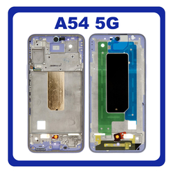 &Gamma;&nu;ή&sigma;&iota;&alpha; Original Samsung Galaxy A54 5G (SM-A546V, SM-A546U) LCD Front Housing LCD Middle Frame Bezel Plate &Mu;&epsilon;&sigma;&alpha;ί&omicron; &Pi;&lambda;&alpha;ί&sigma;&iota;&omicron; Awesome Violet &Mu;&omega;&beta; GH98-48068D (Service Pack By Samsung)