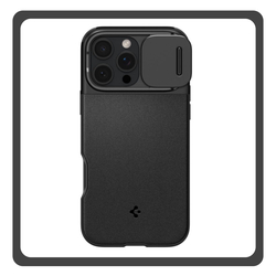 Θήκη Πλάτης - Back Cover, Silicone Σιλικόνη Gray Spigen iPhone 16 Pro Optik Armor Magsafe - Black​