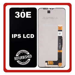 New Refurbished TCL 30E (6127A, 6127l) IPS LCD Display Screen Assembly &Omicron;&theta;ό&nu;&eta; + Touch Screen Digitizer &Mu;&eta;&chi;&alpha;&nu;&iota;&sigma;&mu;ό&sigmaf; &Alpha;&phi;ή&sigmaf; Black &Mu;&alpha;ύ&rho;&omicron;