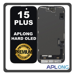 HQ OEM &Sigma;&upsilon;&mu;&beta;&alpha;&tau;ό &Mu;&epsilon; iPhone 15 Plus, iPhone 15+ (A3094, A2847) APLONG HARD OLED LCD Display Screen Assembly &Omicron;&theta;ό&nu;&eta; + Touch Screen Digitizer &Mu;&eta;&chi;&alpha;&nu;&iota;&sigma;&mu;ό&sigmaf; &Alpha;&phi;ή&sigmaf; Black &Mu;&alpha;ύ&rho;&omicron; (Premium A+) (Lifetime Warranty &Gamma;&iota;&alpha; &Sigma;&upsilon;&nu;&epsilon;&rho;&gamma;&alpha;&tau;&epsilon;&sigmaf; B2B)