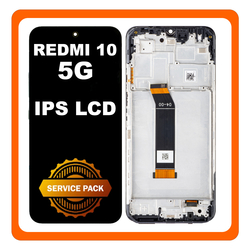 &Gamma;&nu;ή&sigma;&iota;&alpha; Original Xiaomi Redmi 10 5G (22041219G, 22041219NY) IPS LCD Display Screen Assembly &Omicron;&theta;ό&nu;&eta; + Touch Screen Digitizer &Mu;&eta;&chi;&alpha;&nu;&iota;&sigma;&mu;ό&sigmaf; &Alpha;&phi;ή&sigmaf; + Frame Bezel &Pi;&lambda;&alpha;ί&sigma;&iota;&omicron; &Sigma;&alpha;&sigma;ί Graphite Gray &Mu;&alpha;ύ&rho;&omicron; 5600080L1900 (Service Pack By Xiaomi)