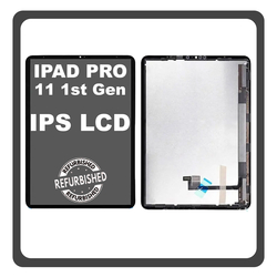 Apple iPad Pro 11'' (2018) (A2013, A1934), iPad Pro 11'' (2020) (A2068, A2230) IPS LCD Display Screen Assembly &Omicron;&theta;ό&nu;&eta; + Touch Screen Digitizer &Mu;&eta;&chi;&alpha;&nu;&iota;&sigma;&mu;ό&sigmaf; &Alpha;&phi;ή&sigmaf; Black &Mu;&alpha;ύ&rho;&omicron; (Ref By Apple)