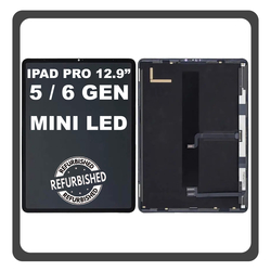 iPad Pro 2021 5th Gen 12.9" (A2379, A2461) / Apple iPad Pro 2022 6th Gen 12.9" (A2764, A2437) Liquid Retina XDR mini-LED LCD Display Aseembly Screen &Omicron;&theta;ό&nu;&eta; + Touch Digitizer Unit &Mu;&eta;&chi;&alpha;&nu;&iota;&sigma;&mu;ό&sigmaf; A&phi;ή&sigmaf; Space Gray &Mu;&alpha;ύ&rho;&omicron; (Ref By Apple)