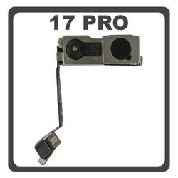 &Gamma;&nu;ή&sigma;&iota;&alpha; Original For Apple iPhone 17 Pro (A3256, A3523) Front Selfie Camera &Mu;&pi;&rho;&omicron;&sigma;&tau;&iota;&nu;ή &Kappa;ά&mu;&epsilon;&rho;&alpha; 18MP Pulled