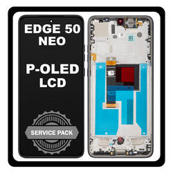 &Gamma;&nu;ή&sigma;&iota;&alpha; Original Motorola Moto Edge 50 Neo (XT2409-1) P-OLED LCD Display Screen Assembly &Omicron;&theta;ό&nu;&eta; + Touch Screen Digitizer &Mu;&eta;&chi;&alpha;&nu;&iota;&sigma;&mu;ό&sigmaf; &Alpha;&phi;ή&sigmaf; + Frame Bezel &Pi;&lambda;&alpha;ί&sigma;&iota;&omicron; &Sigma;&alpha;&sigma;ί Black &Mu;&alpha;ύ&rho;&omicron; 5D68C28368 (Service Pack By Motorola)