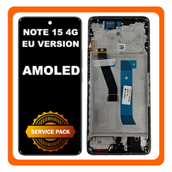 &Gamma;&nu;ή&sigma;&iota;&alpha; Original Xiaomi Redmi Note 15 4G (2510DRA23E) EU Version AMOLED LCD Display Screen Assembly &Omicron;&theta;ό&nu;&eta; + Touch Screen Digitizer &Mu;&eta;&chi;&alpha;&nu;&iota;&sigma;&mu;ό&sigmaf; &Alpha;&phi;ή&sigmaf; + Frame Bezel &Pi;&lambda;&alpha;ί&sigma;&iota;&omicron; &Sigma;&alpha;&sigma;ί Black &Mu;&alpha;ύ&rho;&omicron; 560006000P700 (Service Pack By Xiaomi)