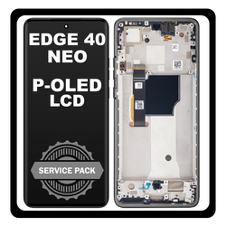 &Gamma;&nu;ή&sigma;&iota;&alpha; Original Motorola Moto Edge 40 Neo (XT2307-1) P-OLED LCD Display Screen Assembly &Omicron;&theta;ό&nu;&eta; + Touch Screen Digitizer &Mu;&eta;&chi;&alpha;&nu;&iota;&sigma;&mu;ό&sigmaf; &Alpha;&phi;ή&sigmaf; + Frame Bezel &Pi;&lambda;&alpha;ί&sigma;&iota;&omicron; &Sigma;&alpha;&sigma;ί Black &Mu;&alpha;ύ&rho;&omicron; 5D68C23158 (Service Pack By Motorola)