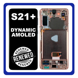 &Gamma;&nu;ή&sigma;&iota;&omicron; Original Samsung Galaxy S21+ 5G S21 Plus 5G 2021 (G996B, G996B/DS) Dynamic AMOLED LCD Display Screen Assembly &Omicron;&theta;ό&nu;&eta; + Touch Screen Digitizer &Mu;&eta;&chi;&alpha;&nu;&iota;&sigma;&mu;ό&sigmaf; &Alpha;&phi;ή&sigmaf; + Frame Bezel &Pi;&lambda;&alpha;ί&sigma;&iota;&omicron; &Sigma;&alpha;&sigma;ί No Camera Phantom Violet &Mu;&omega;&beta; GH82-24554B (Renewed)