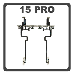 Original For​ Apple iPhone 15 Pro, iPhone 15Pro (A2848, A3101) Power Key Flex Cable On/Off + Volume Key Buttons Καλωδιοταινία Πλήκτρων Εκκίνησης + Έντασης Ήχου Pulled