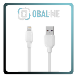 OBAL:ME Simple Καλώδιο Φόρτισης & Δεδομένων USB-A σε Lightning (1m, Λευκό)