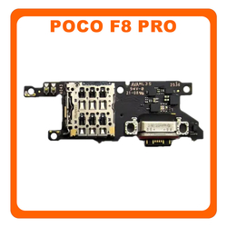 &Gamma;&nu;ή&sigma;&iota;&alpha; Original Xiaomi POCO F8 Pro 5G (2510DPC44G) USB Type-C Charging Dock Connector Flex Sub Board, &Kappa;&alpha;&lambda;&omega;&delta;&iota;&omicron;&tau;&alpha;&iota;&nu;ί&alpha; &Upsilon;&pi;ό &Pi;&lambda;&alpha;&kappa;έ&tau;&alpha; &Phi;ό&rho;&tau;&iota;&sigma;&eta;&sigmaf; + Microphone &Mu;&iota;&kappa;&rho;ό&phi;&omega;&nu;&omicron; + Sim Reader 56000400P1100 (Service Pack By Xiaomi)