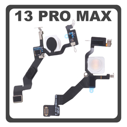 Original For &Gamma;&nu;ή&sigma;&iota;&omicron; &Gamma;&iota;&alpha; Apple iPhone 13 Pro Max (A2643, A2484,) Camera Flashlight Flex Cable &Phi;&lambda;&alpha;&sigmaf; (Pulled)