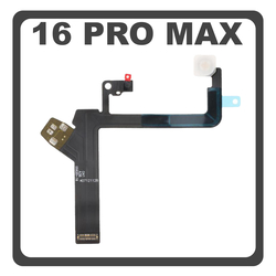 Original For &Gamma;&nu;ή&sigma;&iota;&omicron; &Gamma;&iota;&alpha; Apple iPhone 16 Pro Max (A3296, A3084) Camera Flashlight Flex Cable &Phi;&lambda;&alpha;&sigmaf; (Pulled)