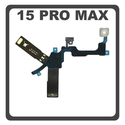 Original For &Gamma;&nu;ή&sigma;&iota;&omicron; &Gamma;&iota;&alpha; Apple iPhone 15 Pro Max (A2849, A3105) Camera Flashlight Flex Cable &Phi;&lambda;&alpha;&sigmaf; (Pulled)