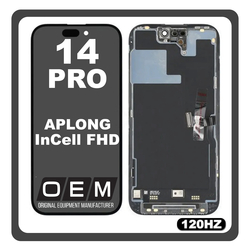 HQ OEM &Sigma;&upsilon;&mu;&beta;&alpha;&tau;ό &Mu;&epsilon; Apple iPhone 14 Pro (A2890, A2650) APLONG InCell FHD, InCell-FHD 120HZ LCD Display Screen Assembly &Omicron;&theta;ό&nu;&eta; + Touch Screen Digitizer &Mu;&eta;&chi;&alpha;&nu;&iota;&sigma;&mu;ό&sigmaf; &Alpha;&phi;ή&sigmaf; Black &Mu;&alpha;ύ&rho;&omicron; (Premium A+) (Lifetime Warranty &Gamma;&iota;&alpha; &Sigma;&upsilon;&nu;&epsilon;&rho;&gamma;&alpha;&tau;&epsilon;&sigmaf; B2B)