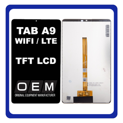HQ OEM &Sigma;&upsilon;&mu;&beta;&alpha;&tau;ό &Mu;&epsilon; Samsung Galaxy Tab A9 Wifi 8.7" (SM-X110) / Tab A9 LTE 8.7" (SM-X115) TFT LCD Display Screen Assembly &Omicron;&theta;ό&nu;&eta; + Touch Screen Digitizer &Mu;&eta;&chi;&alpha;&nu;&iota;&sigma;&mu;ό&sigmaf; &Alpha;&phi;ή&sigmaf; Black &Mu;&alpha;ύ&rho;&omicron; (Premium A+)