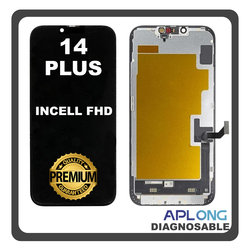 HQ OEM &Sigma;&upsilon;&mu;&beta;&alpha;&tau;ό &Mu;&epsilon; Apple iPhone 14+, iPhone 14 Plus (A2886, A2632) APLONG InCell FHD LCD Display Screen Assembly &Omicron;&theta;ό&nu;&eta; + Touch Screen Digitizer Diagnosable​ &Mu;&eta;&chi;&alpha;&nu;&iota;&sigma;&mu;ό&sigmaf; &Alpha;&phi;ή&sigmaf; Black &Mu;&alpha;ύ&rho;&omicron; (Premium A+) (Lifetime Warranty &Gamma;&iota;&alpha; &Sigma;&upsilon;&nu;&epsilon;&rho;&gamma;&alpha;&tau;&epsilon;&sigmaf; B2B)