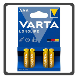 VARTA Longlife AAA 1.5V αλκαλικές μπαταρίες 4 τμχ 4008496525072