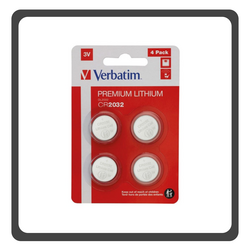 Verbatim CR2032 3V Premium Lithium Battery (Pack of 4) 023942495321