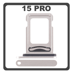 Original for iPhone 15 Pro (A2848, A3101) SIM Card Tray White