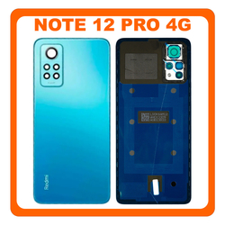HQ OEM &Sigma;&upsilon;&mu;&beta;&alpha;&tau;ό &Mu;&epsilon; Redmi Note 12 Pro 4G (&lrm;2209116AG, 2209116AG) Rear Back Battery Cover &Pi;ί&sigma;&omega; &Kappa;&alpha;&pi;ά&kappa;&iota; &Pi;&lambda;ά&tau;&eta; &Mu;&pi;&alpha;&tau;&alpha;&rho;ί&alpha;&sigmaf; + Camera Lens &Tau;&zeta;&alpha;&mu;ά&kappa;&iota; &Kappa;ά&mu;&epsilon;&rho;&alpha;&sigmaf; Graphite Ice Blue &Mu;&pi;&lambda;&epsilon; (Premium A+)
