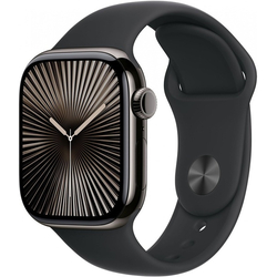 Apple Watch Series 10 42mm Slate Titanium Case With Store Black Sport Band m/l + Cellular eu