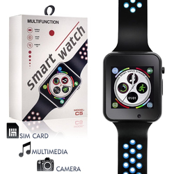 Smartwatch c5 Μπλε με Κάρτα sim