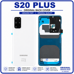 &Gamma;&nu;ή&sigma;&iota;&alpha; Original Samsung Galaxy S20 Plus (SM-G985, SM-G985F, SM-G985F/DS) Rear Back Battery Cover &Pi;ί&sigma;&omega; &Kappa;ά&lambda;&upsilon;&mu;&mu;&alpha; &Kappa;&alpha;&pi;ά&kappa;&iota; &Pi;&lambda;ά&tau;&eta; &Mu;&pi;&alpha;&tau;&alpha;&rho;ί&alpha;&sigmaf; White Ά&sigma;&pi;&rho;&omicron; GH82-22032B GH82-21634B​ (Service Pack by Samsung)