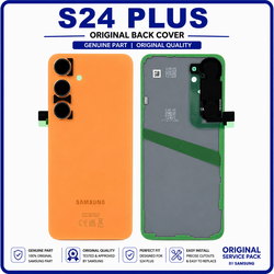 &Gamma;&nu;ή&sigma;&iota;&alpha; Original Samsung Galaxy S24 Plus, S24+ (SM-S926B, SM-S926B/DS) Rear Back Battery Cover &Pi;ί&sigma;&omega; &Kappa;ά&lambda;&upsilon;&mu;&mu;&alpha; &Kappa;&alpha;&pi;ά&kappa;&iota; &Mu;&pi;&alpha;&tau;&alpha;&rho;ί&alpha;&sigmaf; + Camera Lens &Tau;&zeta;&alpha;&mu;ά&kappa;&iota; &Kappa;ά&mu;&epsilon;&rho;&alpha;&sigmaf; Sandstone Orange &Pi;&omicron;&rho;&tau;&omicron;&kappa;&alpha;&lambda;ί GH82-33275G​ (Service Pack By Samsung)