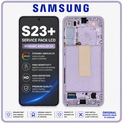 &Gamma;&nu;ή&sigma;&iota;&alpha; Original Samsung Galaxy S23+ 5G (SM-S916B, SM-S916B/DS) Dynamic AMOLED 2X LCD Display Screen Assembly &Omicron;&theta;ό&nu;&eta; + Touch Screen Digitizer &Mu;&eta;&chi;&alpha;&nu;&iota;&sigma;&mu;ό&sigmaf; &Alpha;&phi;ή&sigmaf; + Frame Bezel &Pi;&lambda;&alpha;ί&sigma;&iota;&omicron; &Sigma;&alpha;&sigma;ί Lavender GH82-30476D GH82-30477D (Service Pack By Samsung)