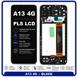 &Gamma;&nu;ή&sigma;&iota;&alpha; Original Samsung Galaxy A13 4G (SM-A137F, SM-A137F/DSN, SM-A137F/DS) PLS LCD Display Screen Assembly &Omicron;&theta;ό&nu;&eta; + Touch Screen Digitizer &Mu;&eta;&chi;&alpha;&nu;&iota;&sigma;&mu;ό&sigmaf; &Alpha;&phi;ή&sigmaf; + Frame Bezel &Pi;&lambda;&alpha;ί&sigma;&iota;&omicron; &Sigma;&alpha;&sigma;ί Black &Mu;&alpha;ύ&rho;&omicron; GH82-29227A (Service Pack By Samsung) GH82-29228A