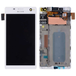 HQ OEM Sony Xperia C4 E5303 E5306 E5333 &Omicron;&theta;ό&nu;&eta; LCD Display Screen + Touch Screen Digitizer &Omicron;&theta;ό&nu;&eta; &Alpha;&phi;ή&sigmaf;+ Frame &Pi;&lambda;&alpha;ί&sigma;&iota;&omicron; White (Premium A+)​