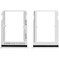 &Gamma;&nu;ή&sigma;&iota;&omicron; Original Xiaomi MI8 Sim Card Tray &Theta;ή&kappa;&eta; &kappa;ά&rho;&tau;&alpha;&sigmaf; Silver