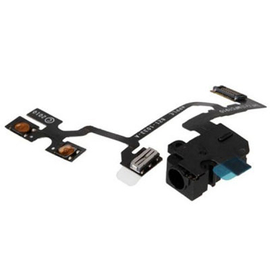 Γνήσιο Original iPhone 4 Καλωδιοταινία Flex Headphone Audio Jack + Volume side Buttons + vibrator Black