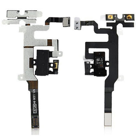 Γνήσιο Original iPhone 4s Καλωδιοταινία Flex Headphone Audio Jack + Volume side Buttons + vibrator + mic Black