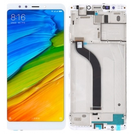 Γνήσιο Original Xiaomi Redmi 5 Οθόνη LCD Display Screen + Touch Screen Digitizer Μηχανισμός Οθόνης Αφής + Frame Bezel Πλαίσιο Πρόσοψη White (Service Pack By Xiaomi)