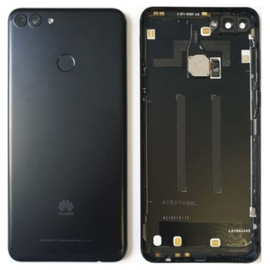 Γνήσιο Original Huawei Y9 2018 (FLA-AL10, FLA-AL00, FLA-LX1, FLA-LX2, FLA-LX3, LDN-AL00, FLA-AL20) Battery Back Cover Πίσω Καπάκι Μπαταρίας + Fingerprint Αισθητήρας Δακτυλικού Αποτυπώματος Black 02351VFG