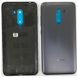 HQ OEM Pocophone F1 Battery cover Καπάκι Μπαταρίας Black