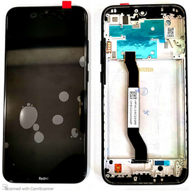 Γνήσιο Original Xiaomi Redmi Note 8, Note8 Lcd Screen Display Οθόνη + Touch Screen Digitizer Μηχανισμός Αφής + Πλαίσιο Frame Black Μαύρο 5600050C3J00 (Service Pack By Xiaomi)