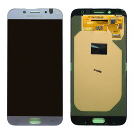 Γνήσια Original Samsung Galaxy J7 2017 J730 SM-J730F J730F/DS Οθόνη Amoled LCD Display Assembly Screen + Touch Digitizer Μηχανισμός Αφής Silver Ασημί GH97-20736B GH97-20801B (Service Pack By Samsung)
