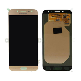 Γνήσια Original Samsung J7 2017 J730 SM-J730F Οθόνη Amoled LCD Display Screen + Touch Screen Digitizer Μηχανισμός Αφής GH97-20736C Gold (Service Pack By Samsung)