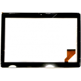 OEM HQ Tablet MLS ALU PLUS 4G IQ1019N 10.1" MJK-0957FPC Touch Screen Digitizer Μηχανισμός Αφής Τζάμι Black Κεντρο Τρύπα κάμερα
