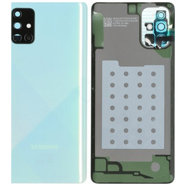 Γνήσιο Original Samsung Galaxy A71 (SM-A715F) Rear Battery Cover Πίσω Καπάκι Μπαταρίας Μπλέ Blue GH82-22112C (Service Pack By Samsung)